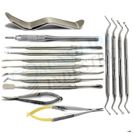Dental Periodontal Micro Oral Surgery Kit Instruments Surgical Elevators 